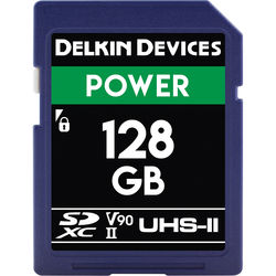 Delkin Devices 128GB Power UHS-II SDXC Memory Card 2000X V90