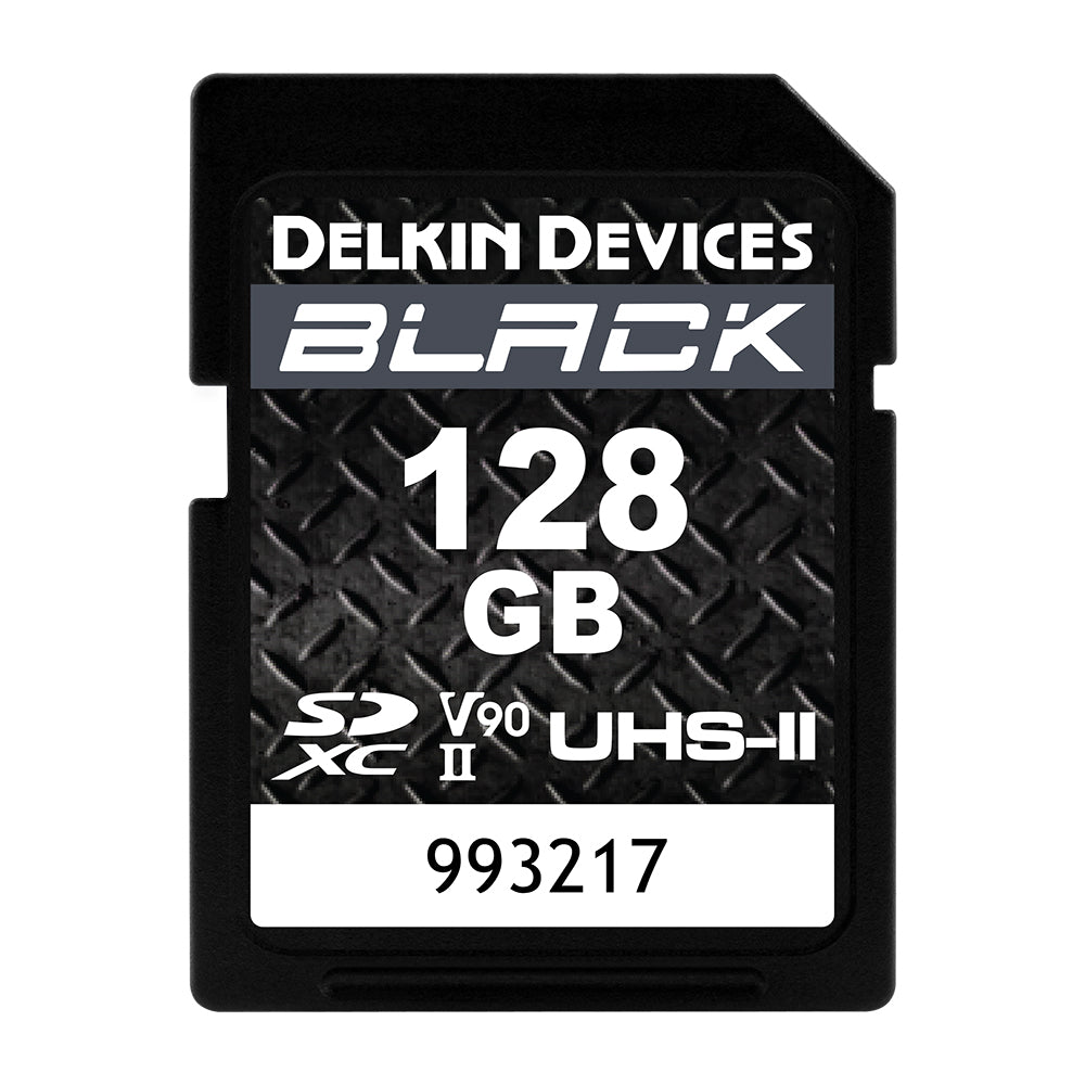 Delkin Devices 128GB BLACK UHS-II Rugged SDXC Memory Card V90 – Reef Photo  & Video