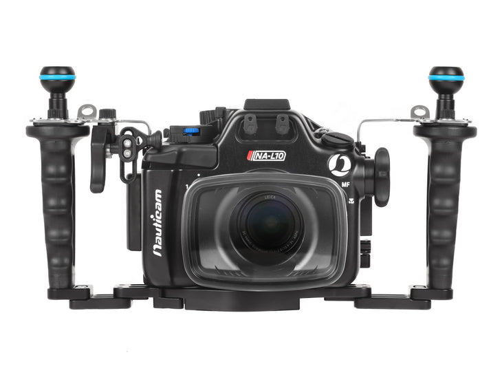 17723P Nauticam NA-L10 Pro Package for Panasonic Lumix L10 (inc. flexitray, right handle, two balls, M16 valve, shutter extension)