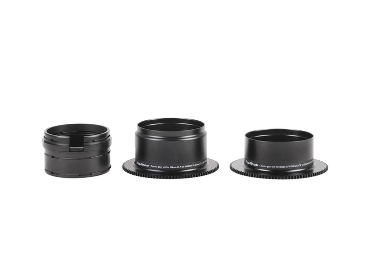 Nauticam Cinema gear set for Nikon AF-P DX NIKKOR 18-55mm f/3.5-5.6G VR