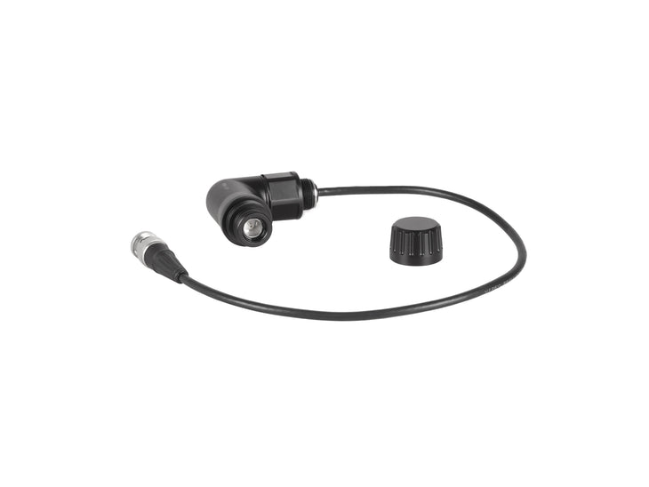 25705 M16 Angled SDI bulkhead with BNC plug in 0.4mm length (for connection from SDI bulkhead to camera)