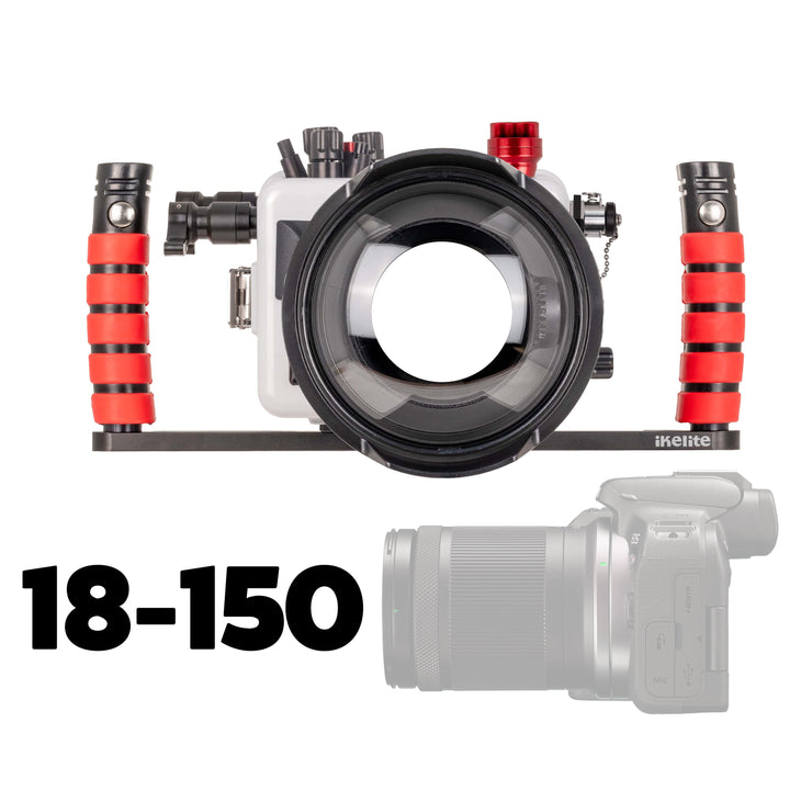 Ikelite 200DLM/D Underwater Housing for Canon EOS R10 with 18-150mm Lens [Fiber Optic Update]