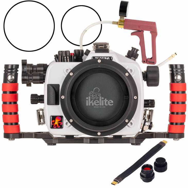 Ikelite 200DL Underwater Housing for Nikon Z50 II Deluxe Version with Handles, Vacuum Pump, & USB-C Charging Bulkhead