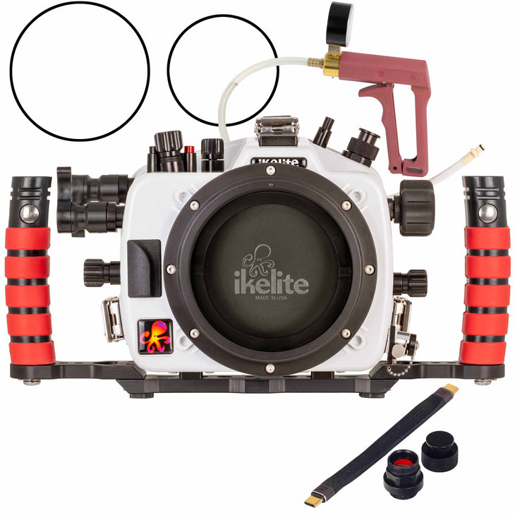 Ikelite 200DL Underwater Housing for Nikon Z5 II Deluxe Version with Handles, Vacuum Pump, & USB-C Charging Bulkhead