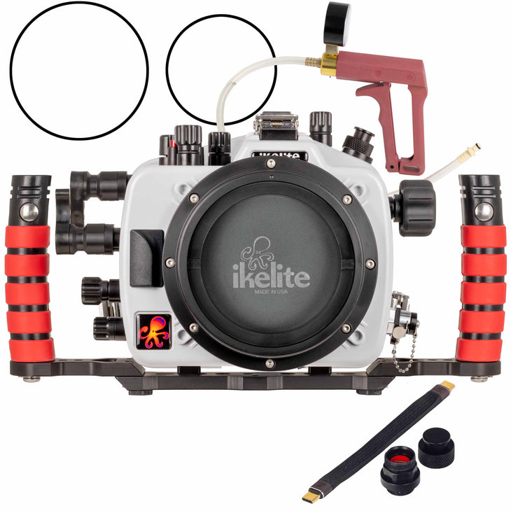 Ikelite 200DL Underwater Housing for Sony a1, a7S III Deluxe Version with Handles, Vacuum Pump, & USB-C Charging Bulkhead