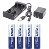 XTAR Four 18650 Battery & Dual USB Charger Package