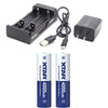 Backscatter 18650 Dual Battery Package with Charger & Battery Case