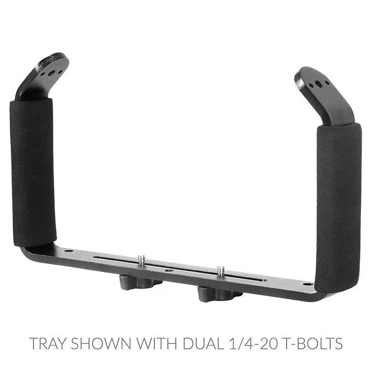 Backscatter Wide Double Handle and Tray for GoPro, Compact & Mirrorless Housings
