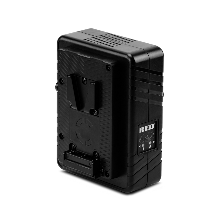 RED COMPACT DUAL V-LOCK CHARGER