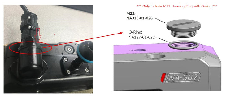 M22 Housing Plug with O-Ring