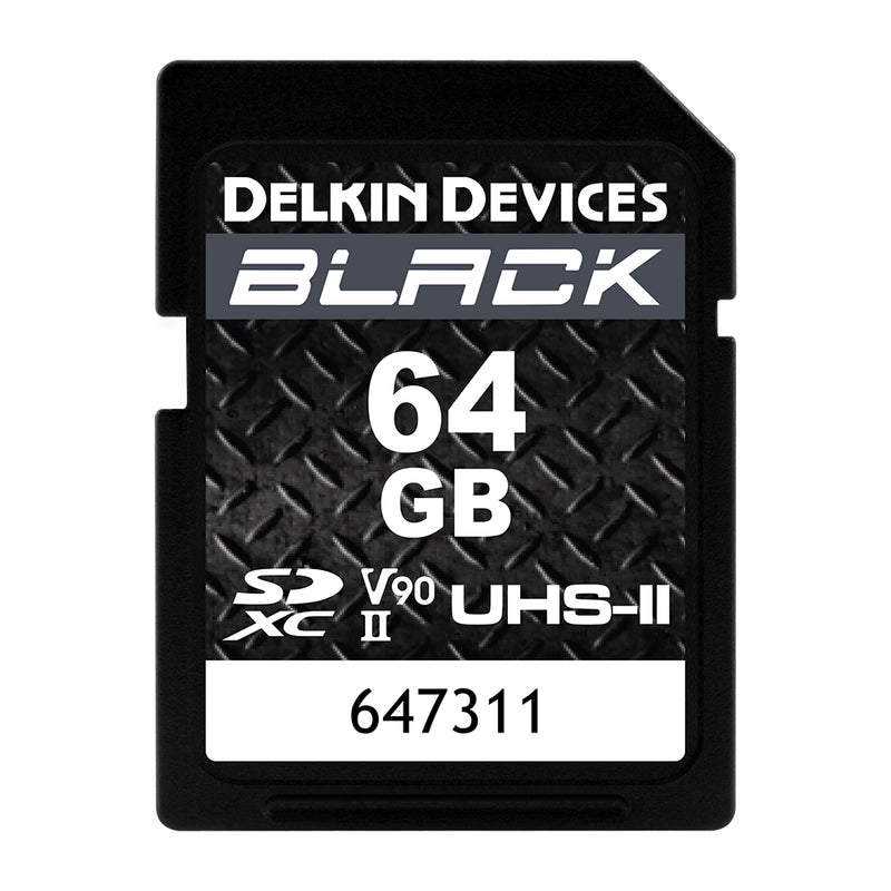 Delkin Devices 64GB BLACK UHS-II Rugged SDXC Memory Card 