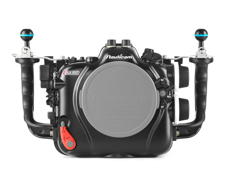 Nauticam NA-R5C underwater housing for the Canon EOS R5C front