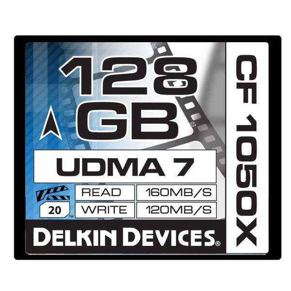 Delkin Devices 128GB Prime CF 1050X Compact Flash Memory Card UDMA 7