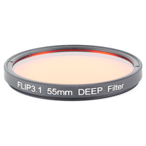 Flip Filters 55mm DEEP Underwater Color Correction Filter for GoPro HERO 7, 6, 5, 4, 3, 3+