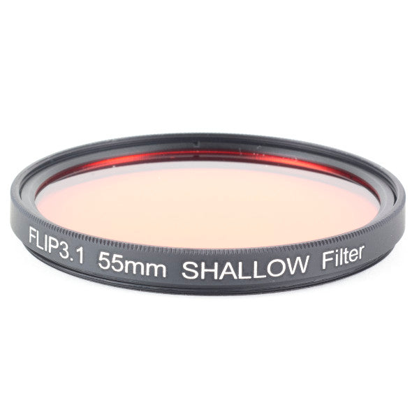 Flip Filters 55mm SHALLOW Underwater Color Correction Filter for GoPro HERO 7, 6, 5, 4, 3, 3+