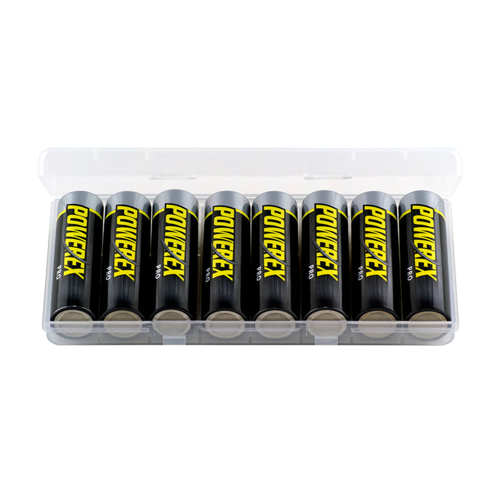 Powerex Pro Rechargeable AA NiMH Batteries (1.2V, 2700mAh) - 8 Pack